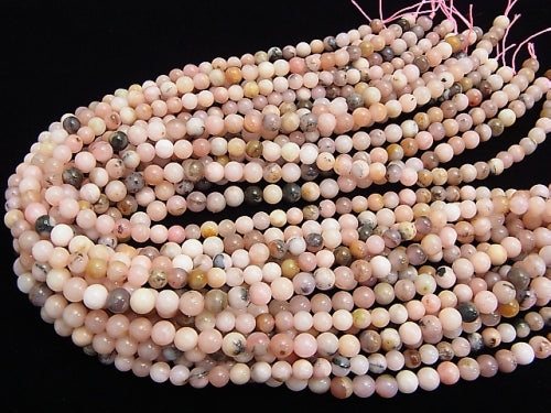 1strand $13.99! With Dendrite Pink Opal Round 6mm 1strand beads (aprx.15inch / 38cm)