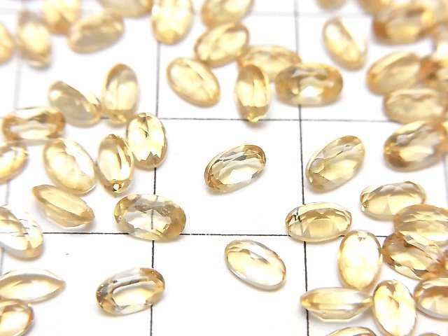 [Video]High Quality Citrine AAA Loose stone Oval Faceted 5x3mm 10pcs