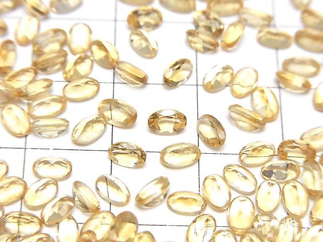 [Video]High Quality Citrine AAA Loose stone Oval Faceted 5x3mm 10pcs