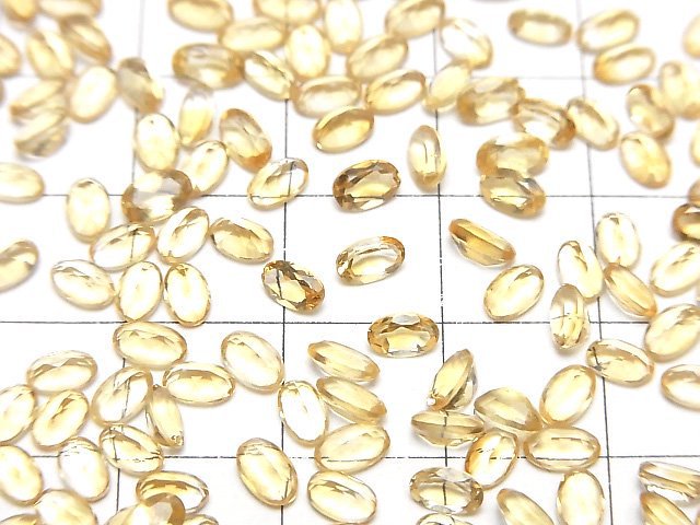 [Video]High Quality Citrine AAA Loose stone Oval Faceted 5x3mm 10pcs