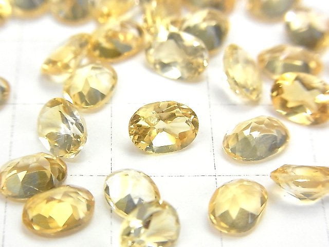 [Video]High Quality Citrine AAA Loose stone Oval Faceted 7x5mm 10pcs