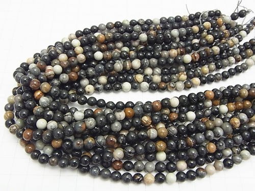 1strand $3.79! Picasso Jasper Round 6mm 1strand (aprx.15inch / 38cm)