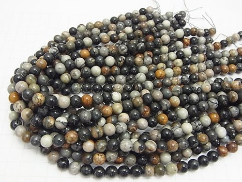 1strand $4.79! Picasso Jasper Round 8mm 1strand beads (aprx.15inch / 37cm)