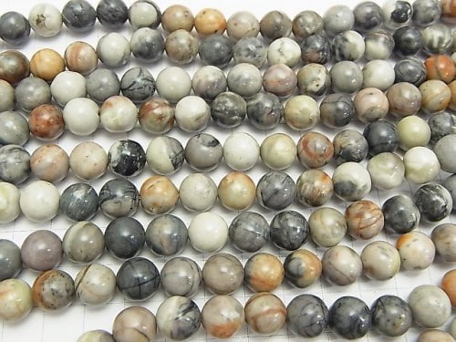 1strand $6.79! Picasso Jasper Round 10mm 1strand beads (aprx.15inch / 38cm)