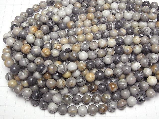 [Video] Picasso Jasper Round 10mm 1strand beads (aprx.15inch/38cm)