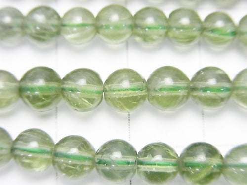 [Video] High Quality Green Apatite AA++ Round 5-6 mm 1strand beads (aprx.15inch / 37cm)