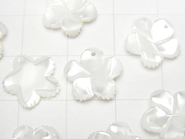 [Video] High quality White Shell AAA Flower [12 mm] [14 mm] 2 pcs $2.79