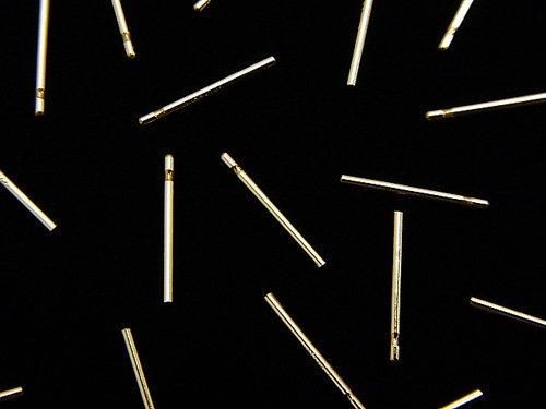 14KGF Earstuds Earrings (needle)[0.74x9.5mm][0.74x11mm] 5pairs