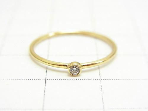 14KGF Ring with CZ (1pc)