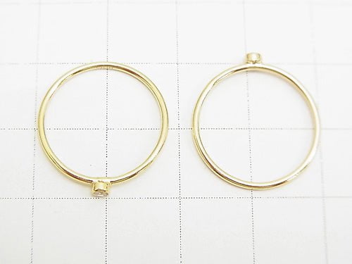 14KGF Ring with CZ 1pc