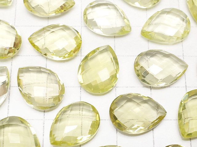 High Quality Lemon Quartz AAA Undrilled Pear shape Cushion Cut 16x12mm 5pcs $24.99!