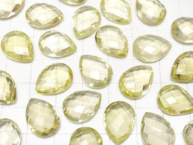 High Quality Lemon Quartz AAA Undrilled Pear shape Cushion Cut 16x12mm 5pcs $24.99!