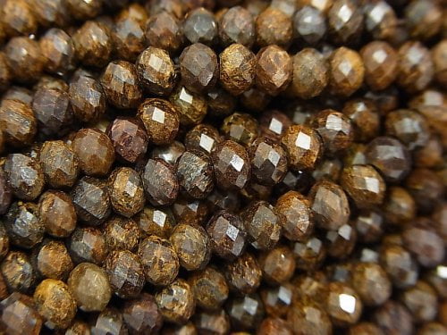 Bronzite, Roundel Gemstone Beads