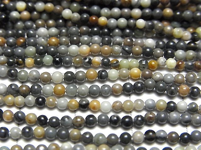 1strand $3.79! Picasso Jasper Round 2mm 1strand beads (aprx.15inch / 38cm)