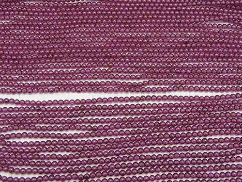 [Video] India Garnet AAA Round 2mm 1strand beads (aprx.15inch / 38cm)