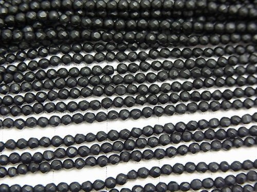 Sale! 1strand $7.79! Frost Onyx Faceted Round 2mm 1strand (aprx.15inch / 36cm)