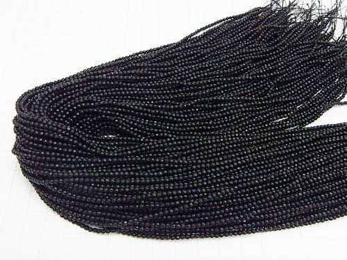 Sale! 1strand $7.79! Frost Onyx Faceted Round 2mm 1strand (aprx.15inch / 36cm)