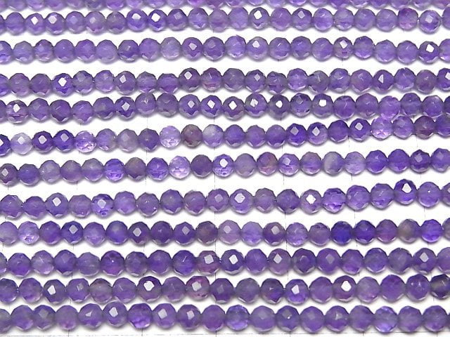 High Quality!  1strand $9.79! Amethyst AAA 32Faceted Round 3mm 1strand beads (aprx.15inch/37cm)