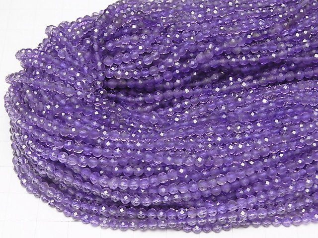 High Quality!  1strand $9.79! Amethyst AAA 32Faceted Round 3mm 1strand beads (aprx.15inch/37cm)