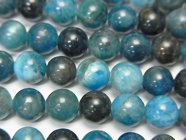 Apatite, Round Gemstone Beads