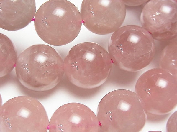 [Video] Madagascar Deep Rose Quartz AA++ Round 12mm Bracelet