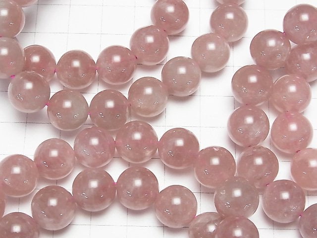 [Video] Madagascar Deep Rose Quartz AA++ Round 12mm Bracelet