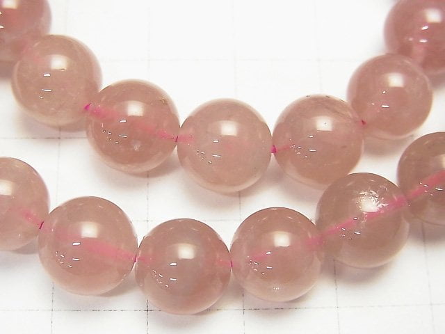 [Video] Madagascar Deep Rose Quartz AA Round 10mm Bracelet