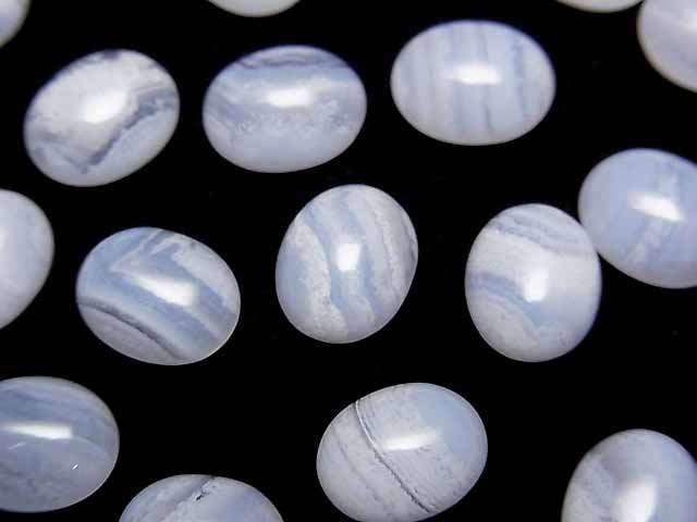 Blue Lace Agate, Cabochon Gemstone Beads