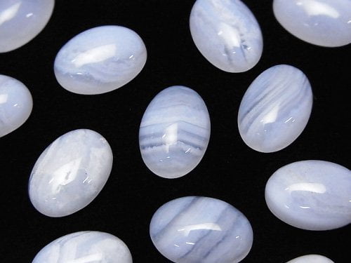 Blue Lace Agate, Cabochon Gemstone Beads