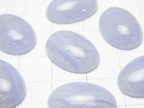 Blue Lace Agate AAA Oval Cabochon  18x13mm 3pcs $11.79!