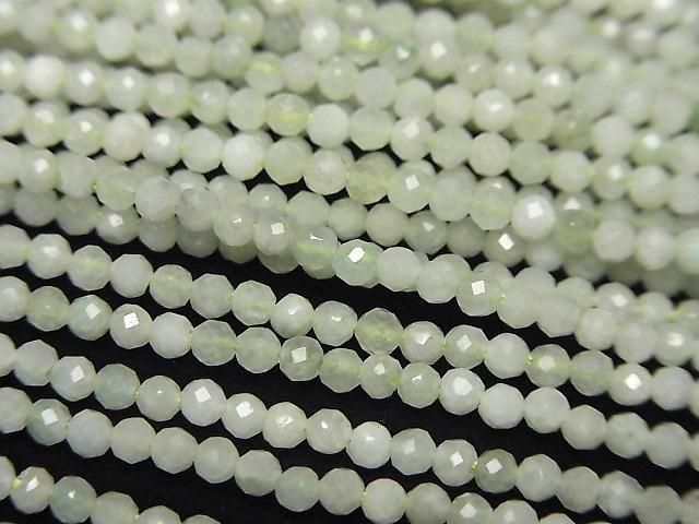 A貨翡翠 AA+ 切面圓珠 2mm 1串 (約15英吋/37公分) 高品質！