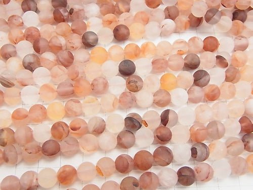 1strand $9.79! Frost Red Hematite Quartz Round 8mm 1strand beads (aprx.15inch / 36cm)