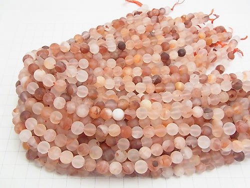 1strand $9.79! Frost Red Hematite Quartz Round 8mm 1strand beads (aprx.15inch / 36cm)