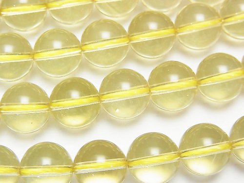 Lemon Quartz, Round Gemstone Beads