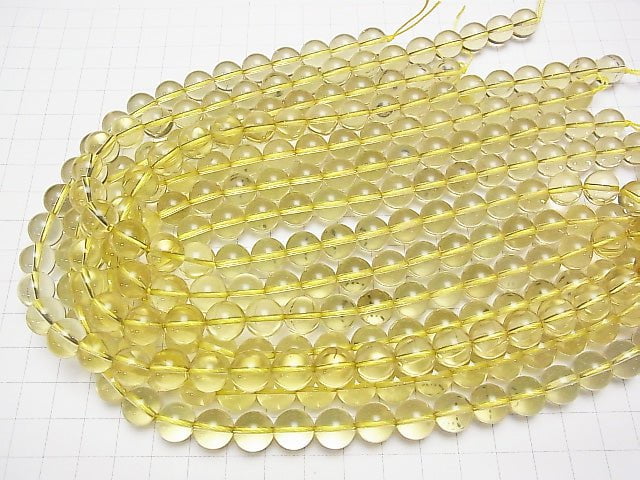 High quality Lemon Quartz AAA Round 10mm 1/4 or 1strand beads (aprx.15inch/37cm)