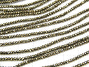 High Quality!   Pyrite AAA Faceted Button Rondelle 2x2x1mm 1strand beads (aprx.15inch/37cm)