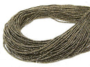 High Quality!   Pyrite AAA Faceted Button Rondelle 2x2x1mm 1strand beads (aprx.15inch/37cm)