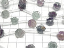 [Video] Multicolor Fluorite AA++ Rose 12mm half or 1strand beads (aprx.12inch/30cm)