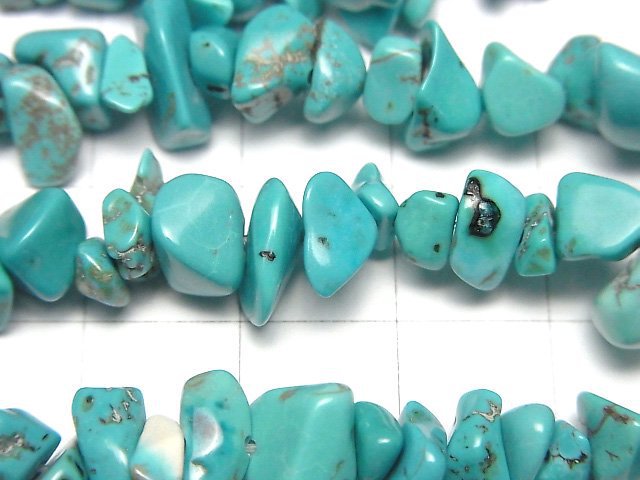 Magnesite ,Turquoise  Chips (Small Nugget ) 1strand beads (aprx.30inch/74cm)