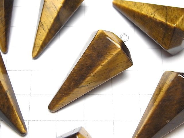 Yellow Tiger's Eye AA ++ Pendulum 36 x 20 x 20 mm 1 pc $4.79!