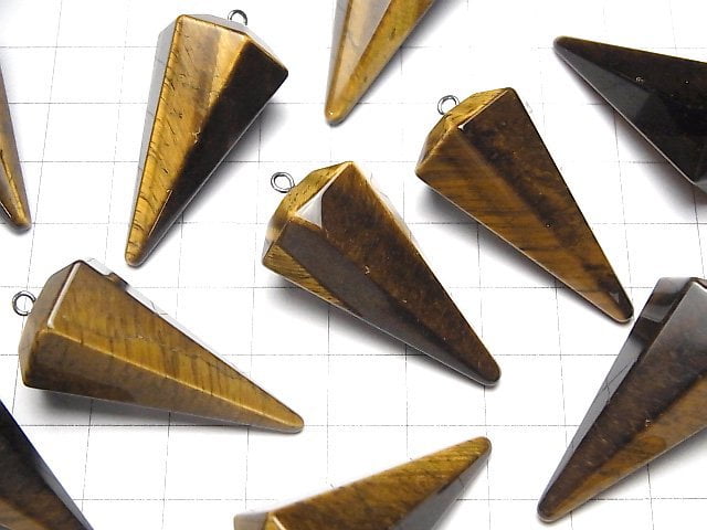 Yellow Tiger's Eye AA ++ Pendulum 36 x 20 x 20 mm 1 pc $4.79!