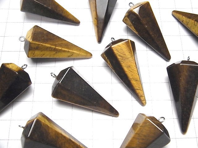 Yellow Tiger's Eye AA ++ Pendulum 36 x 20 x 20 mm 1 pc $4.79!