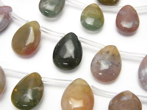 Agate, Pear Shape Gemstone Beads