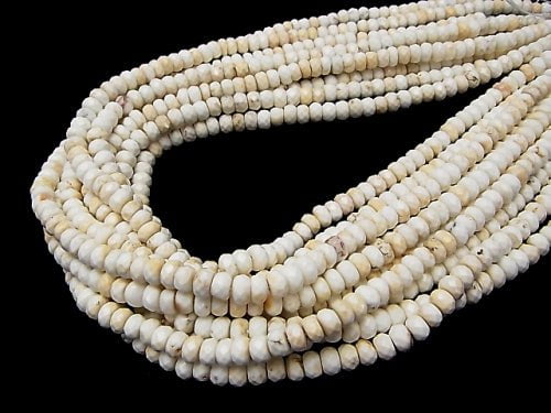 1strand $6.79! Magnesite  Faceted Button Rondelle 6x6x3mm 1strand beads (aprx.15inch/38cm)