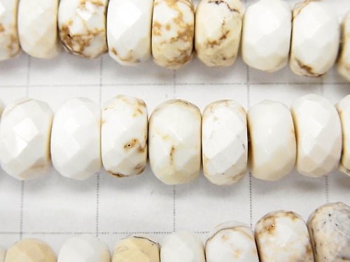 1strand $7.79! Magnesite  Faceted Button Rondelle 10x10x6mm 1strand beads (aprx.15inch/38cm)