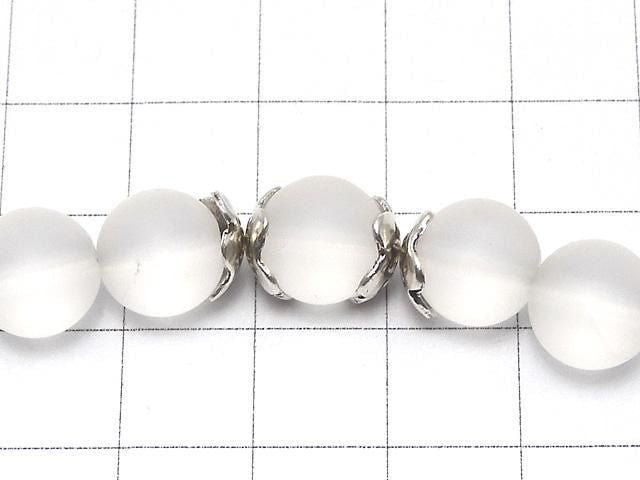 Karen Silver Bead Caps 8x8x3mm 2pcs