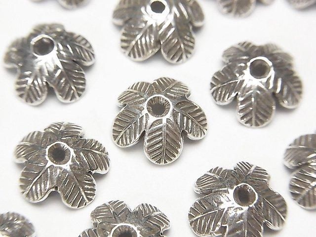 Karen Silver Bead Caps 10x10x4mm (2pcs)