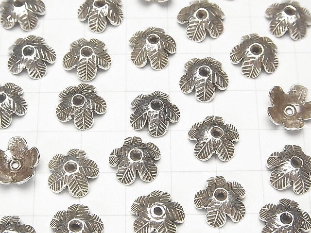 Karen Silver Bead Caps 10x10x4mm (2pcs)