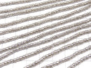 Karen Silver Patterned Rondelle 3x3x2.5mm 1/4 or 1strand beads (aprx.15inch/38cm)
