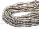 Karen Silver Patterned Rondelle 3x3x2.5mm 1/4 or 1strand beads (aprx.15inch/38cm)